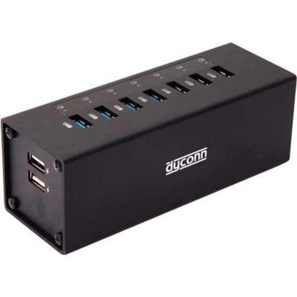 Aok Group Inc Dyconn HUBC7B 9-Port USB 3.0 Power Hub with Charging Port HUBC7B